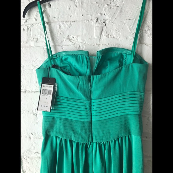 BCBG emerald silk gown sz0 - Picture 4 of 4